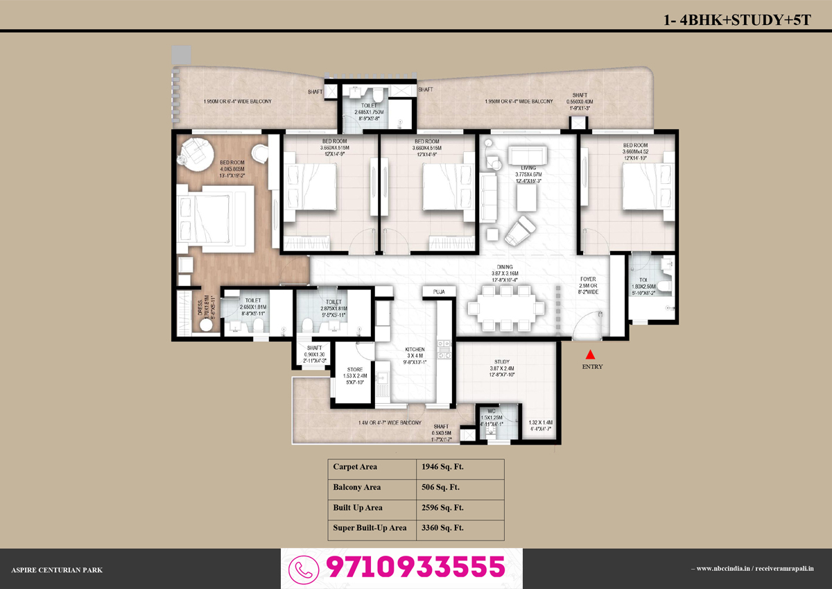 Gaur Aspire Centurian Park floor plan